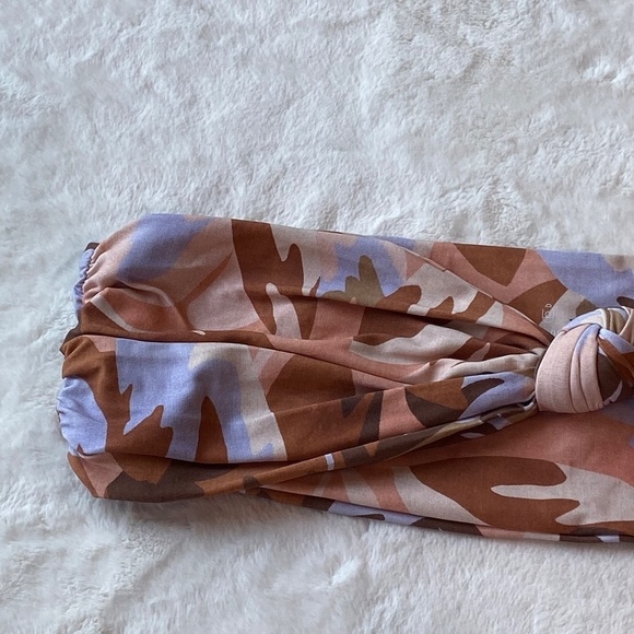 New! Stone Fox Swim Lele knotted bandeau top pastel petal 19662 - Picture 8 of 12